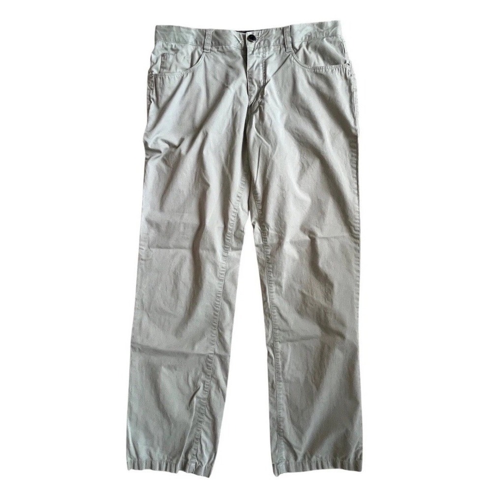Enzo Tovare Denim Los Angeles Mens Chino Pants Khaki Tan Straight Leg Size 32